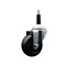 Service Caster 3.5'' SS Soft Rubber Wheel Swivel 7/8'' Expanding Stem Caster SCC-SSEX20S3514-SRS-78 - alternate 1